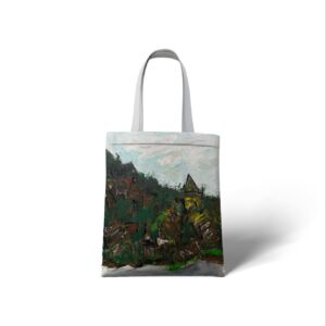 painted cotton - canvas bag for women